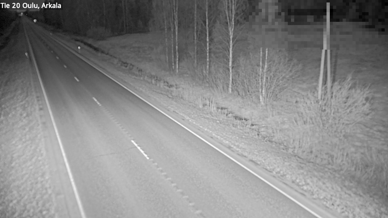 Weather Camera Image Road 20 Oulu, Arkala, Oulu, Pohjois-Pohjanmaa