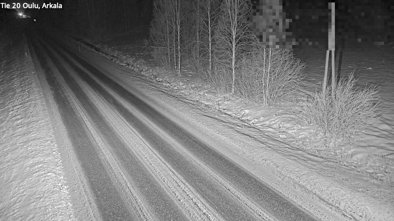 Weather Camera Image Väg 20 Oulu, Arkala, Oulu, Pohjois-Pohjanmaa