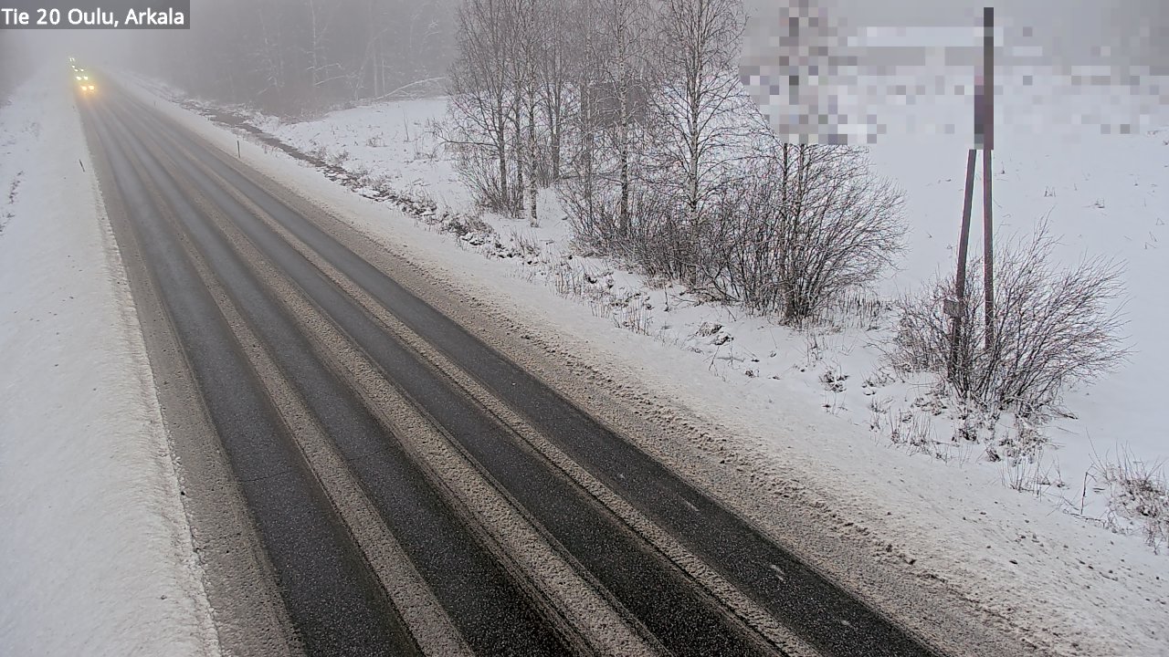 Weather Camera Image Väg 20 Oulu, Arkala, Oulu, Pohjois-Pohjanmaa