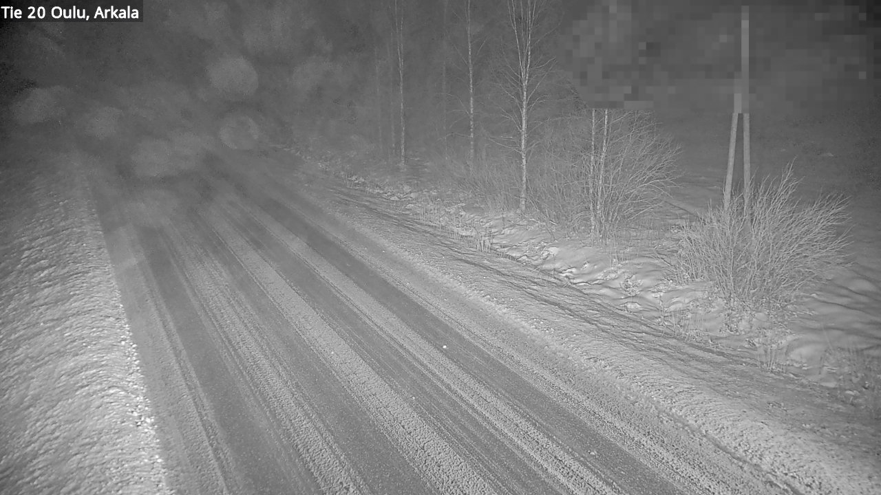 Weather Camera Image Road 20 Oulu, Arkala, Oulu, Pohjois-Pohjanmaa