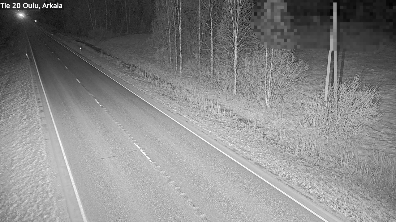 Weather Camera Image Road 20 Oulu, Arkala, Oulu, Pohjois-Pohjanmaa