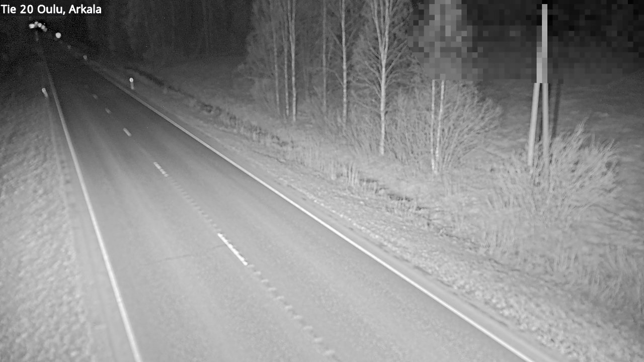 Weather Camera Image Väg 20 Oulu, Arkala, Oulu, Pohjois-Pohjanmaa
