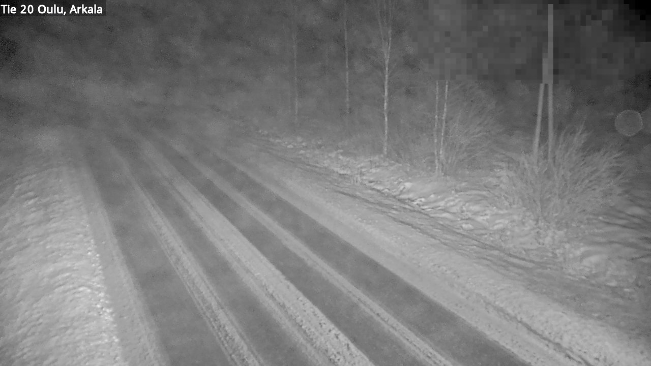 Weather Camera Image Väg 20 Oulu, Arkala, Oulu, Pohjois-Pohjanmaa