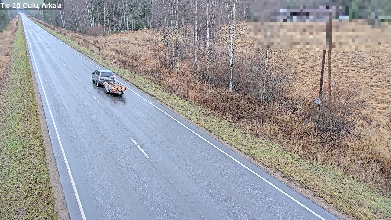 Weather Camera Image Väg 20 Oulu, Arkala, Oulu, Pohjois-Pohjanmaa