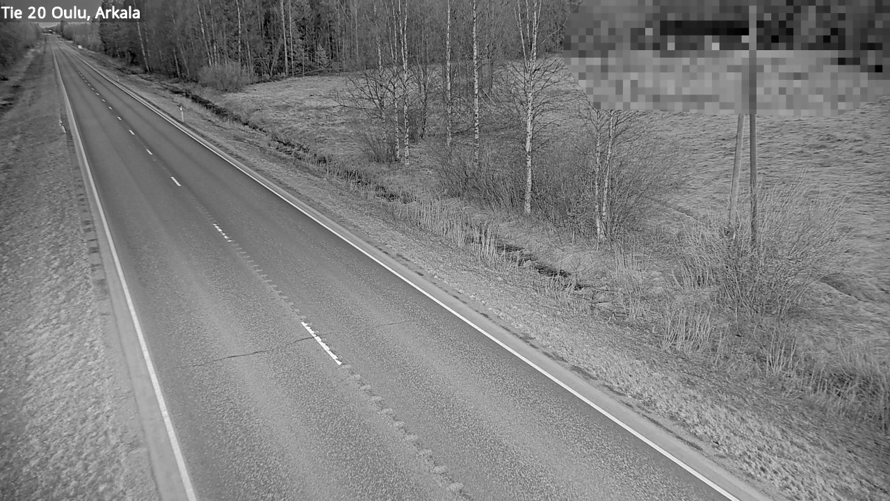 Weather Camera Image Road 20 Oulu, Arkala, Oulu, Pohjois-Pohjanmaa