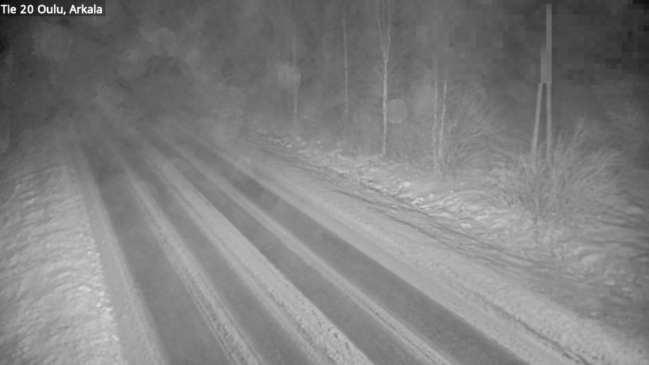 Weather Camera Image Väg 20 Oulu, Arkala, Oulu, Pohjois-Pohjanmaa
