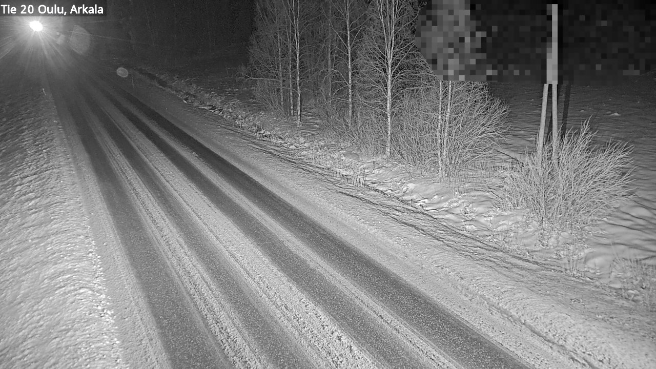 Weather Camera Image Väg 20 Oulu, Arkala, Oulu, Pohjois-Pohjanmaa