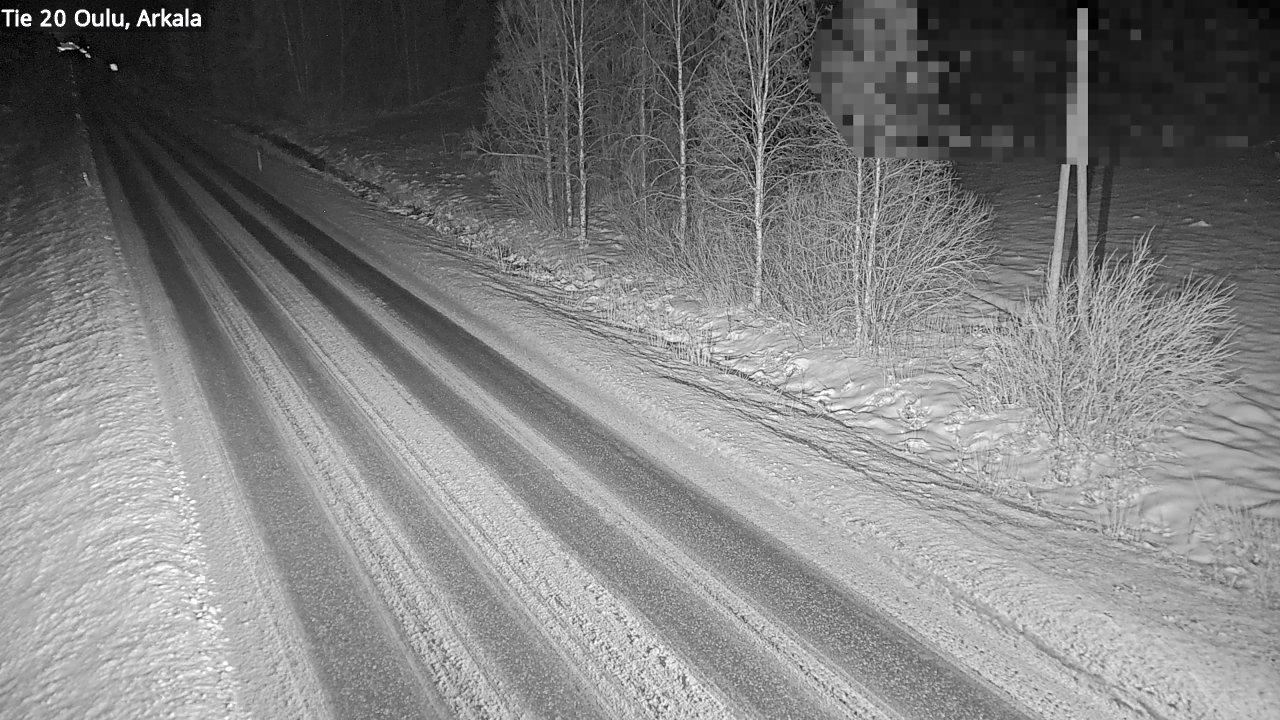 Weather Camera Image Väg 20 Oulu, Arkala, Oulu, Pohjois-Pohjanmaa
