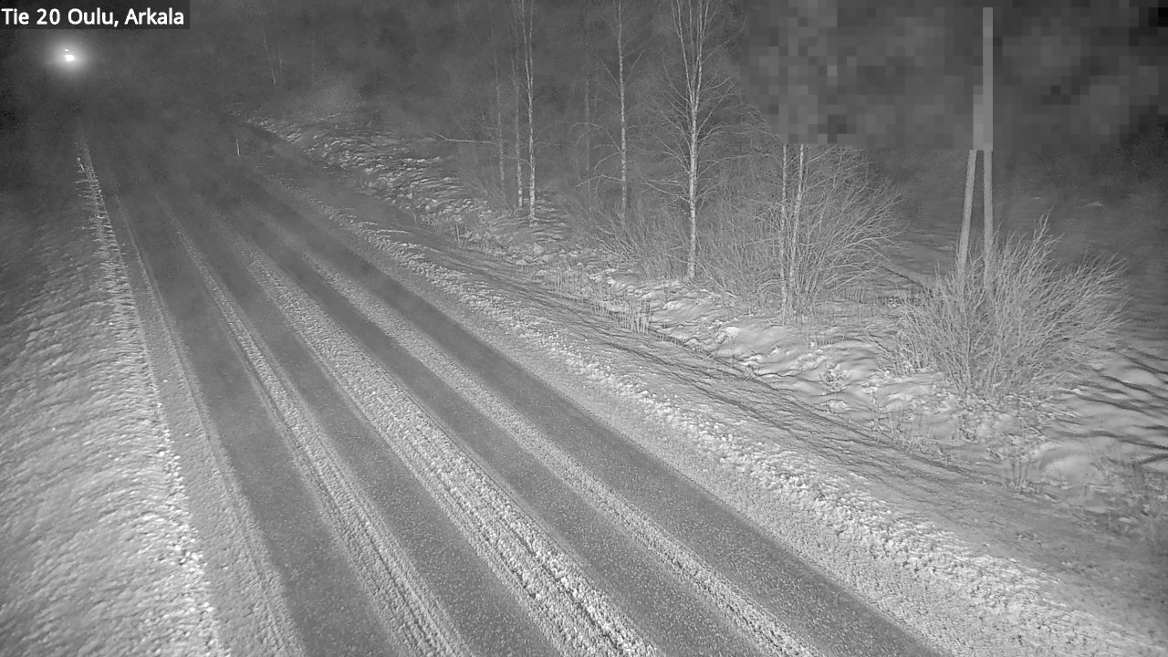 Weather Camera Image Väg 20 Oulu, Arkala, Oulu, Pohjois-Pohjanmaa