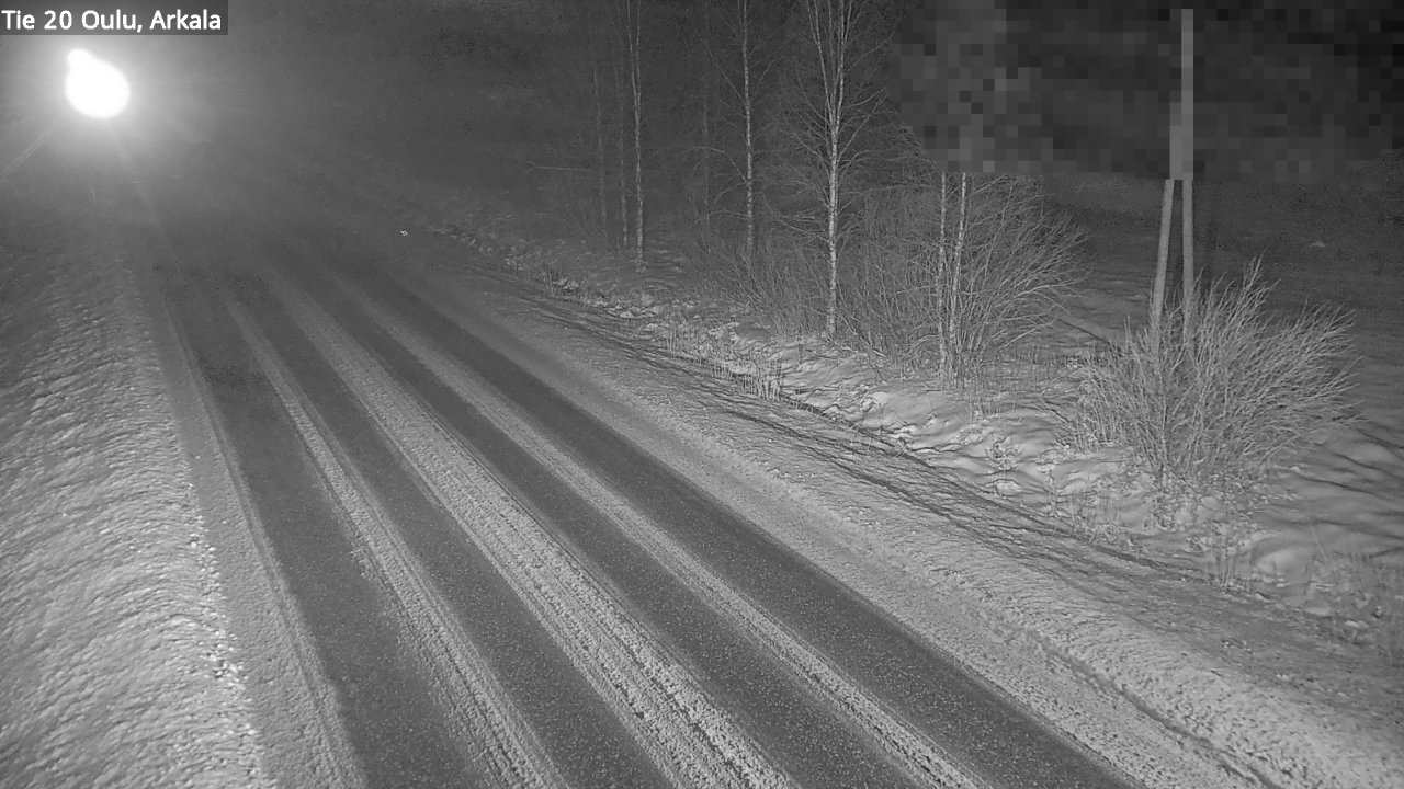 Weather Camera Image Väg 20 Oulu, Arkala, Oulu, Pohjois-Pohjanmaa