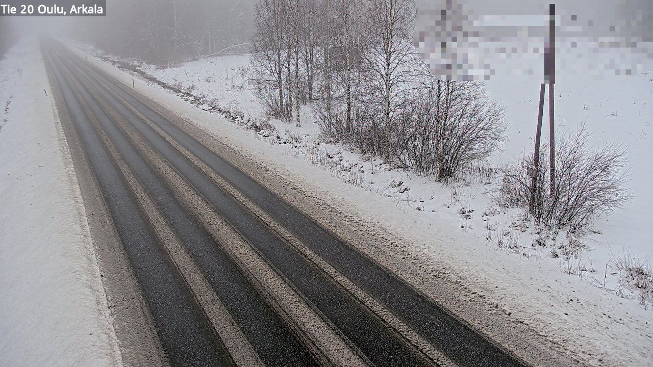 Weather Camera Image Väg 20 Oulu, Arkala, Oulu, Pohjois-Pohjanmaa