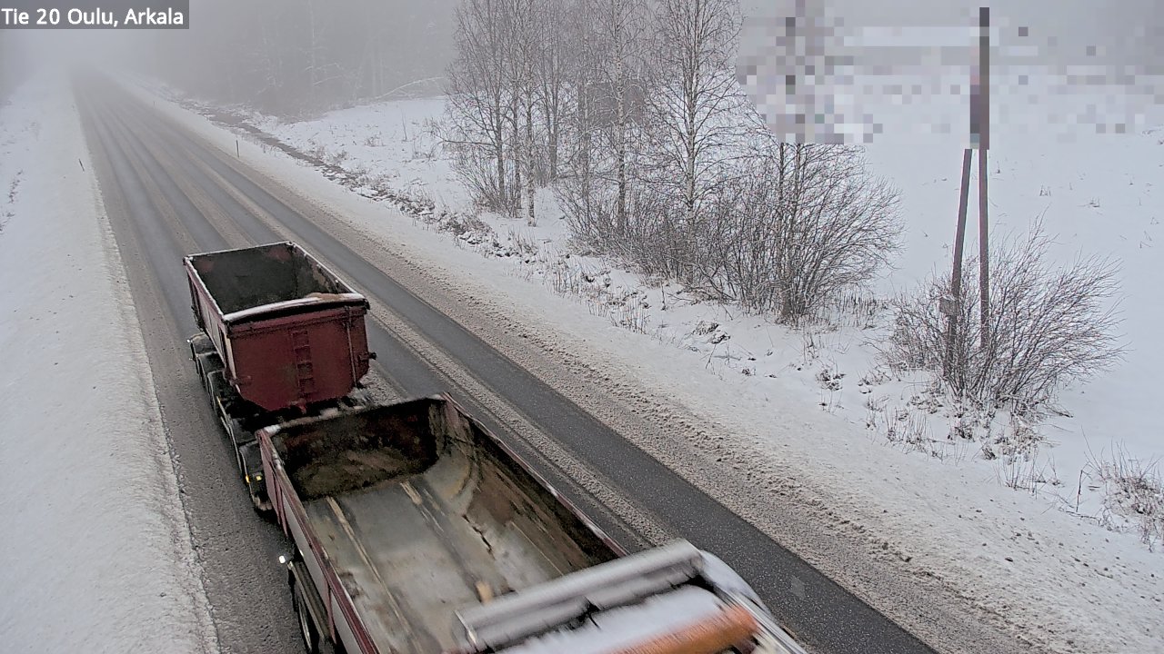 Weather Camera Image Road 20 Oulu, Arkala, Oulu, Pohjois-Pohjanmaa
