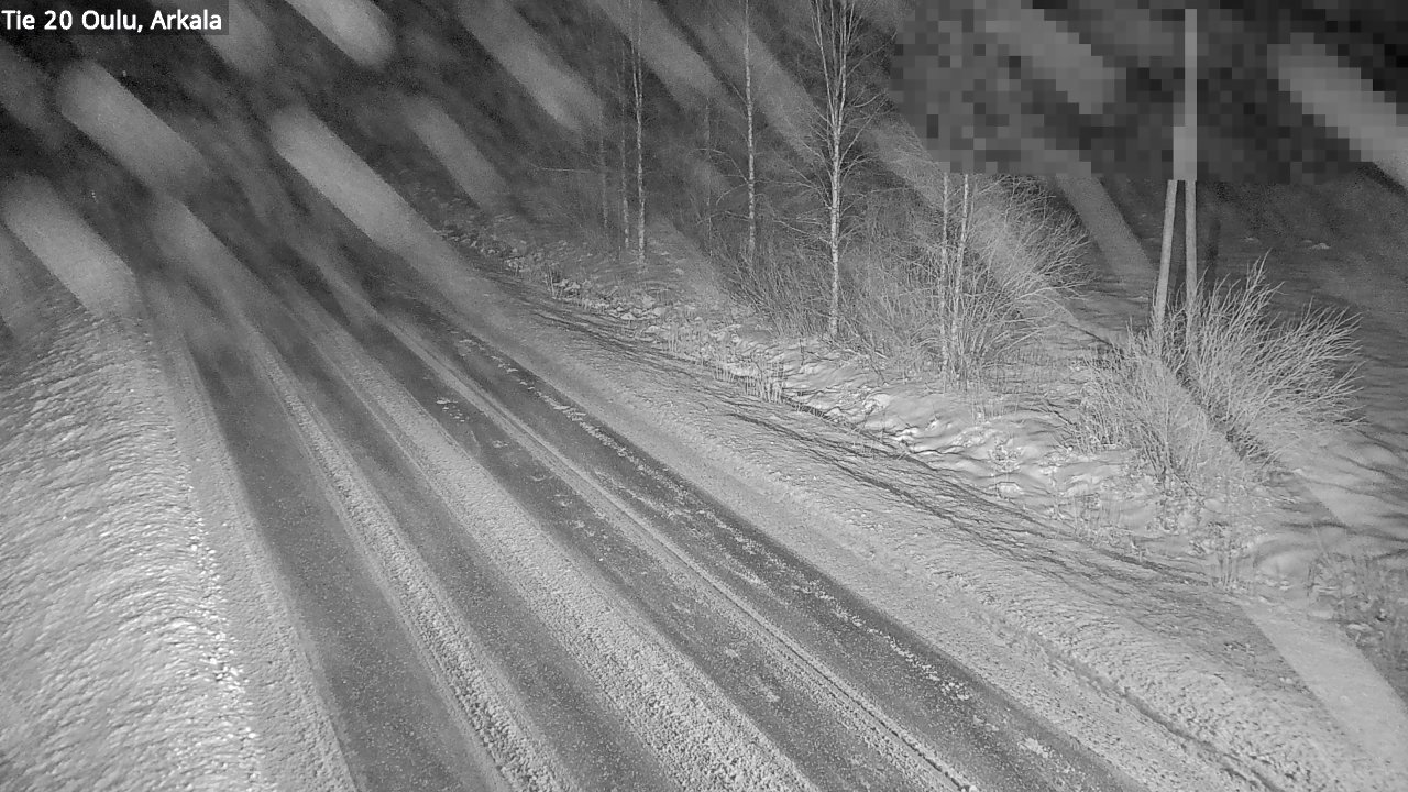Weather Camera Image Väg 20 Oulu, Arkala, Oulu, Pohjois-Pohjanmaa