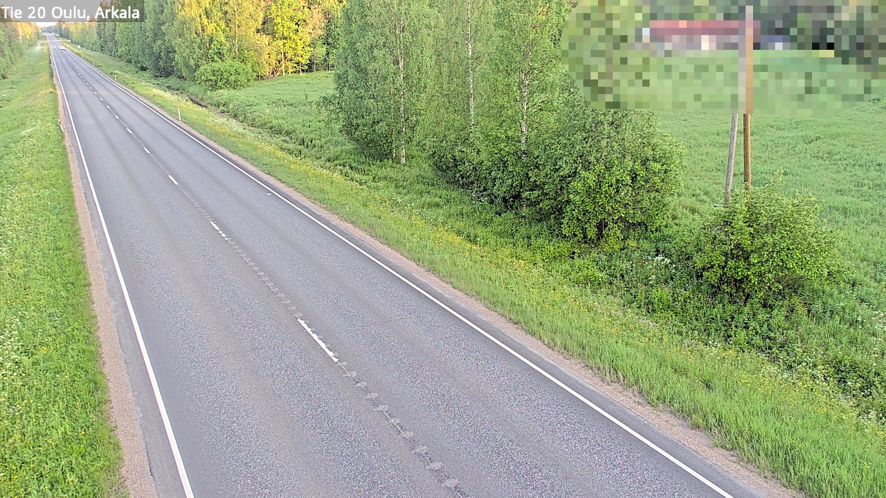 Weather Camera Image Road 20 Oulu, Arkala, Oulu, Pohjois-Pohjanmaa
