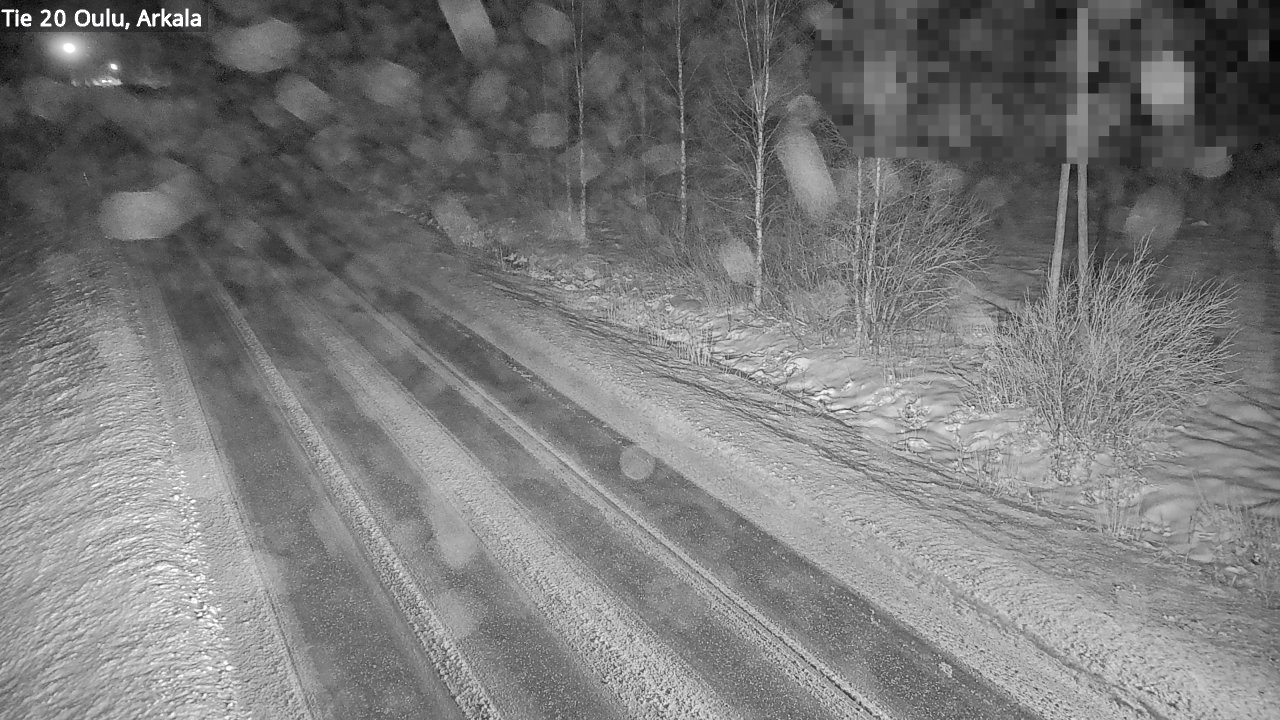 Weather Camera Image Väg 20 Oulu, Arkala, Oulu, Pohjois-Pohjanmaa