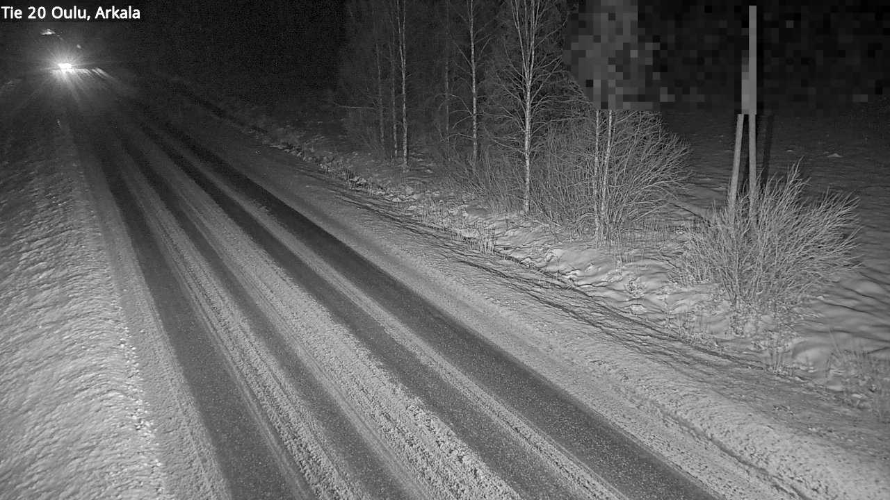 Weather Camera Image Väg 20 Oulu, Arkala, Oulu, Pohjois-Pohjanmaa