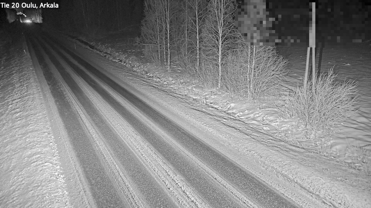 Weather Camera Image Väg 20 Oulu, Arkala, Oulu, Pohjois-Pohjanmaa