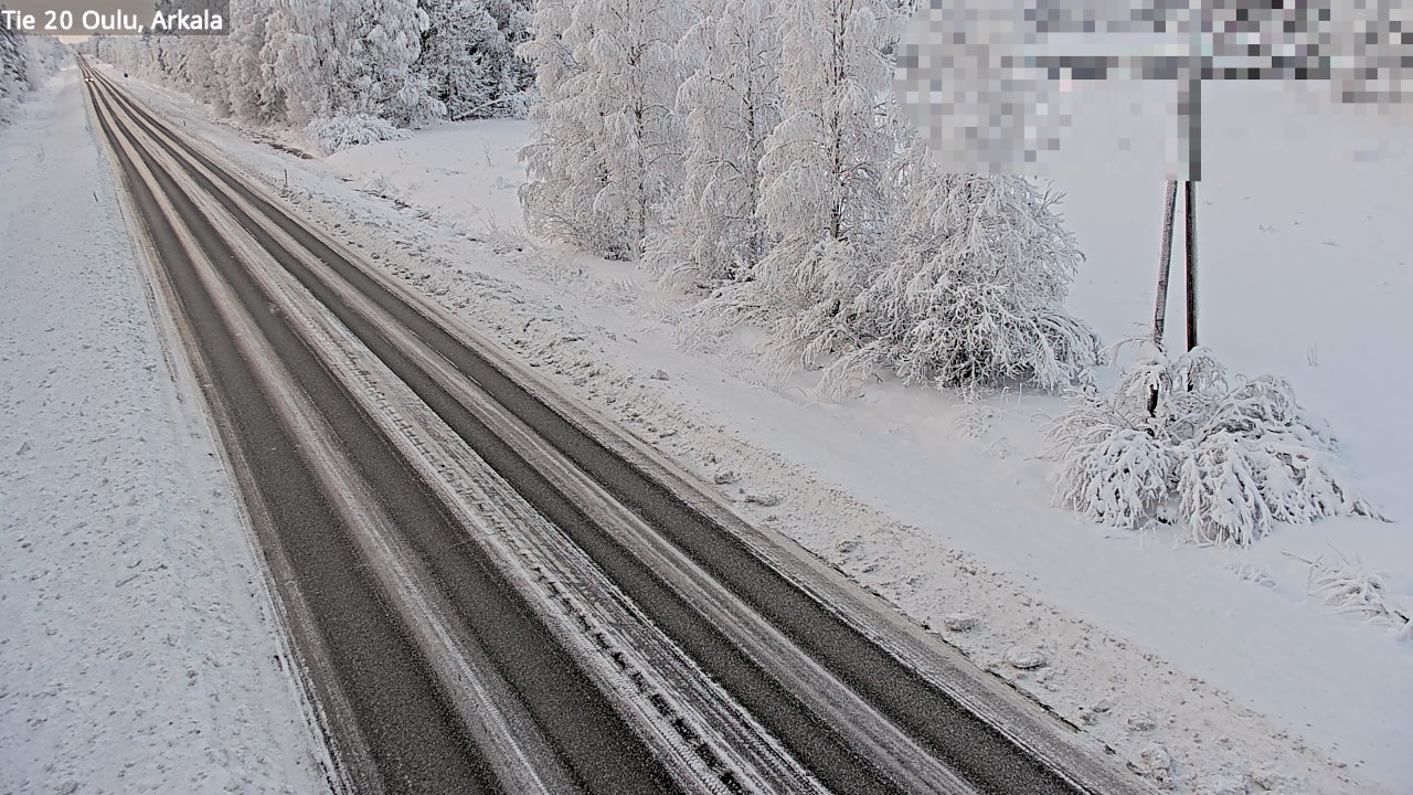 Weather Camera Image Road 20 Oulu, Arkala, Oulu, Pohjois-Pohjanmaa