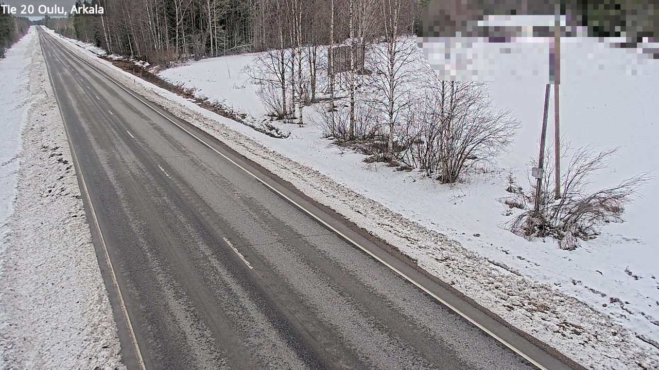 Weather Camera Image Road 20 Oulu, Arkala, Oulu, Pohjois-Pohjanmaa