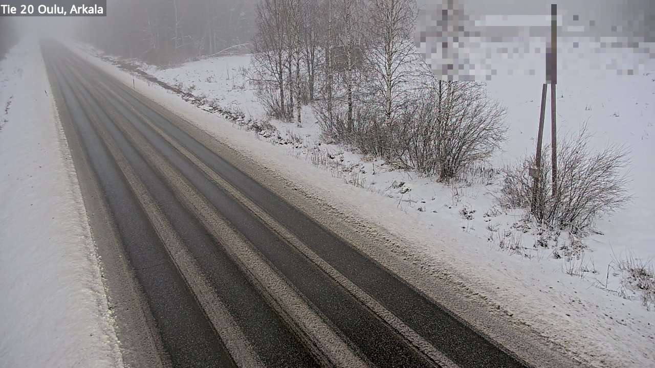 Weather Camera Image Road 20 Oulu, Arkala, Oulu, Pohjois-Pohjanmaa