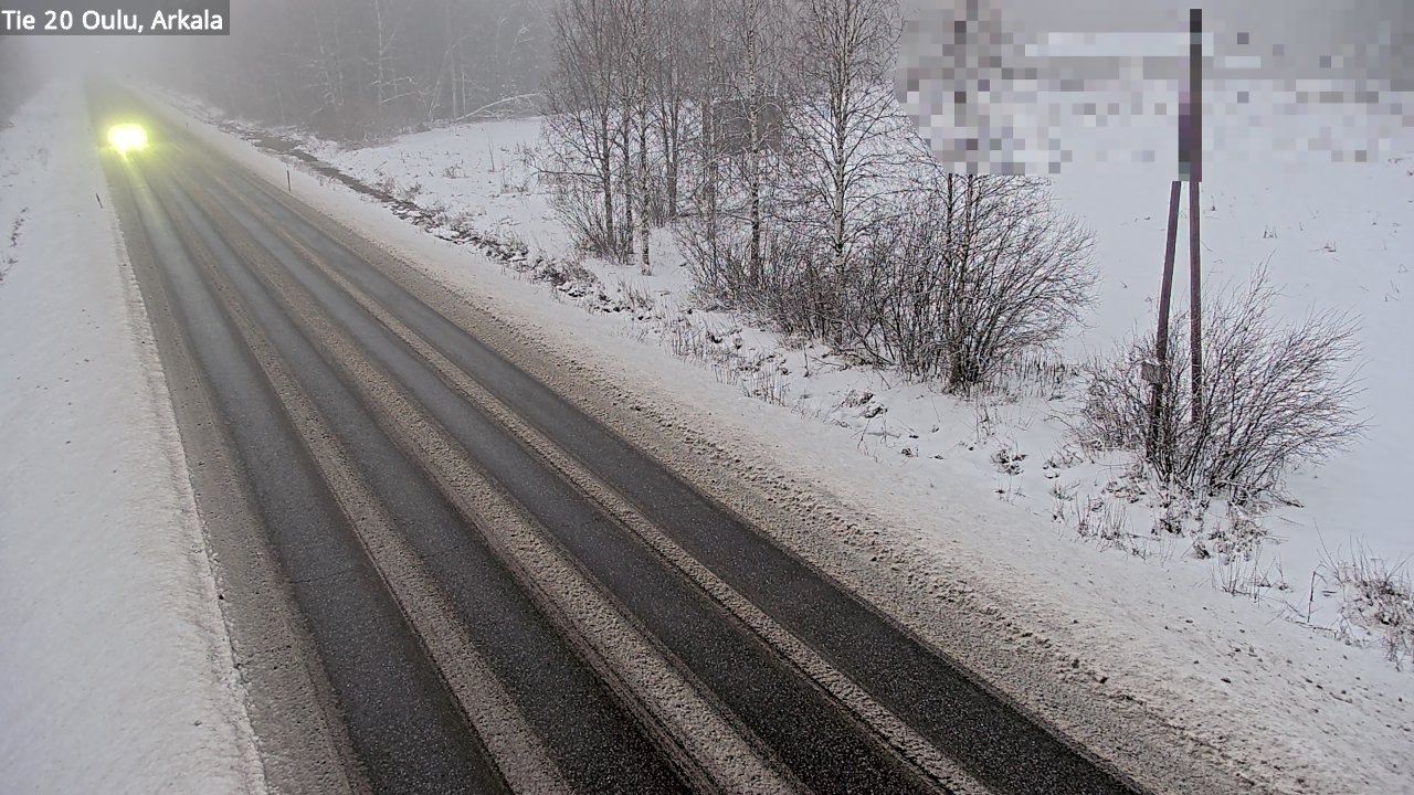 Weather Camera Image Väg 20 Oulu, Arkala, Oulu, Pohjois-Pohjanmaa