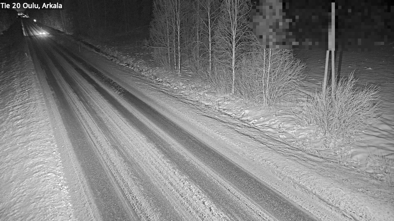Weather Camera Image Väg 20 Oulu, Arkala, Oulu, Pohjois-Pohjanmaa