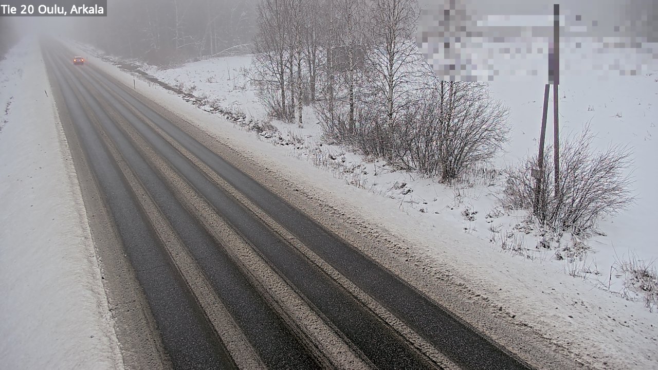 Weather Camera Image Väg 20 Oulu, Arkala, Oulu, Pohjois-Pohjanmaa