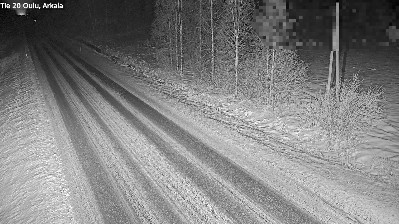 Weather Camera Image Väg 20 Oulu, Arkala, Oulu, Pohjois-Pohjanmaa