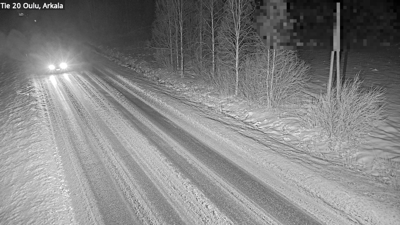 Weather Camera Image Väg 20 Oulu, Arkala, Oulu, Pohjois-Pohjanmaa