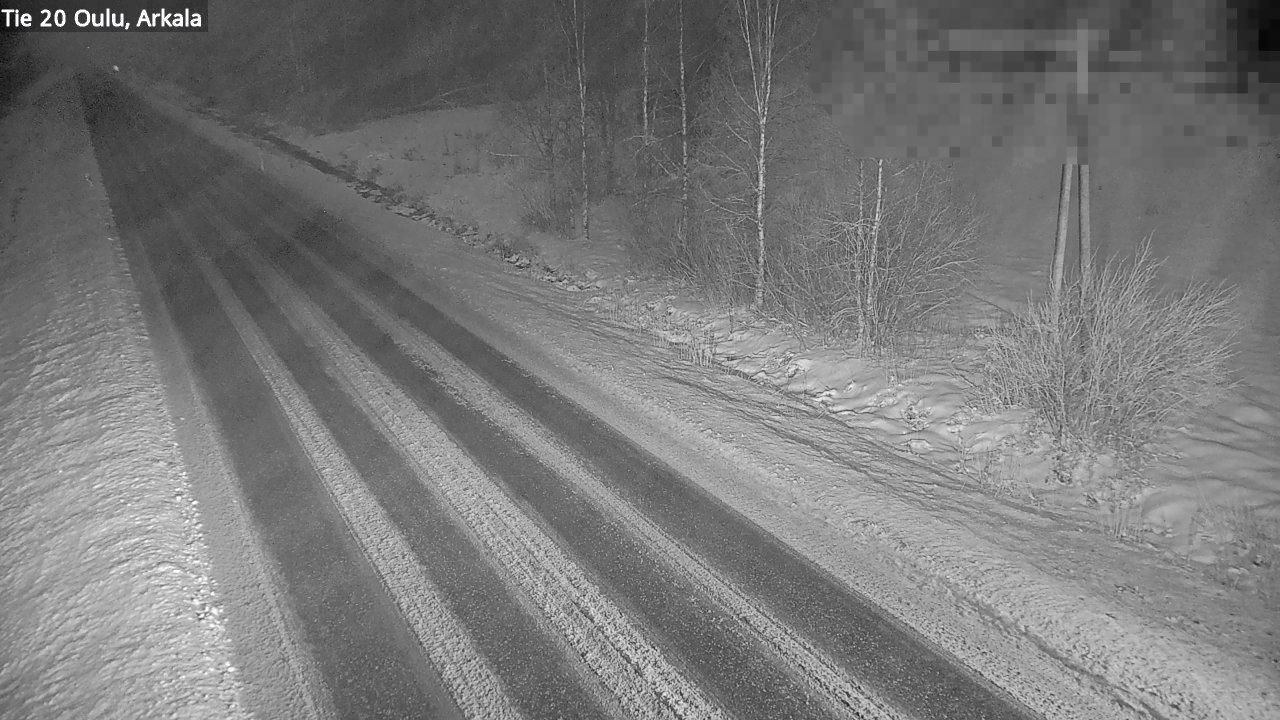 Weather Camera Image Väg 20 Oulu, Arkala, Oulu, Pohjois-Pohjanmaa