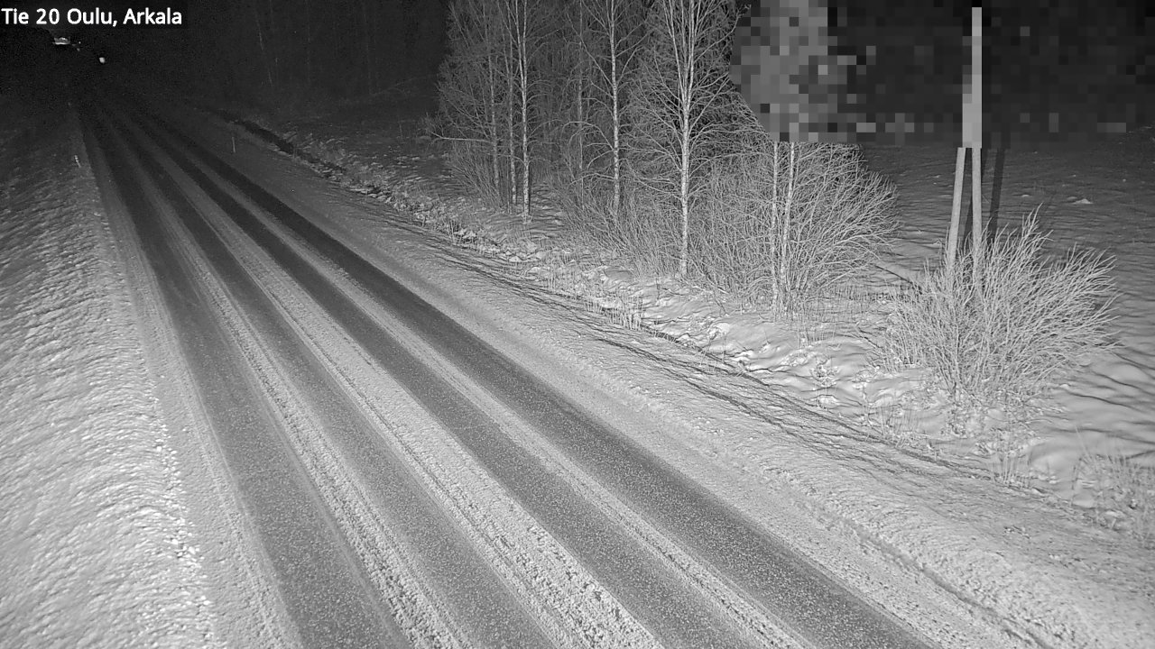 Weather Camera Image Väg 20 Oulu, Arkala, Oulu, Pohjois-Pohjanmaa