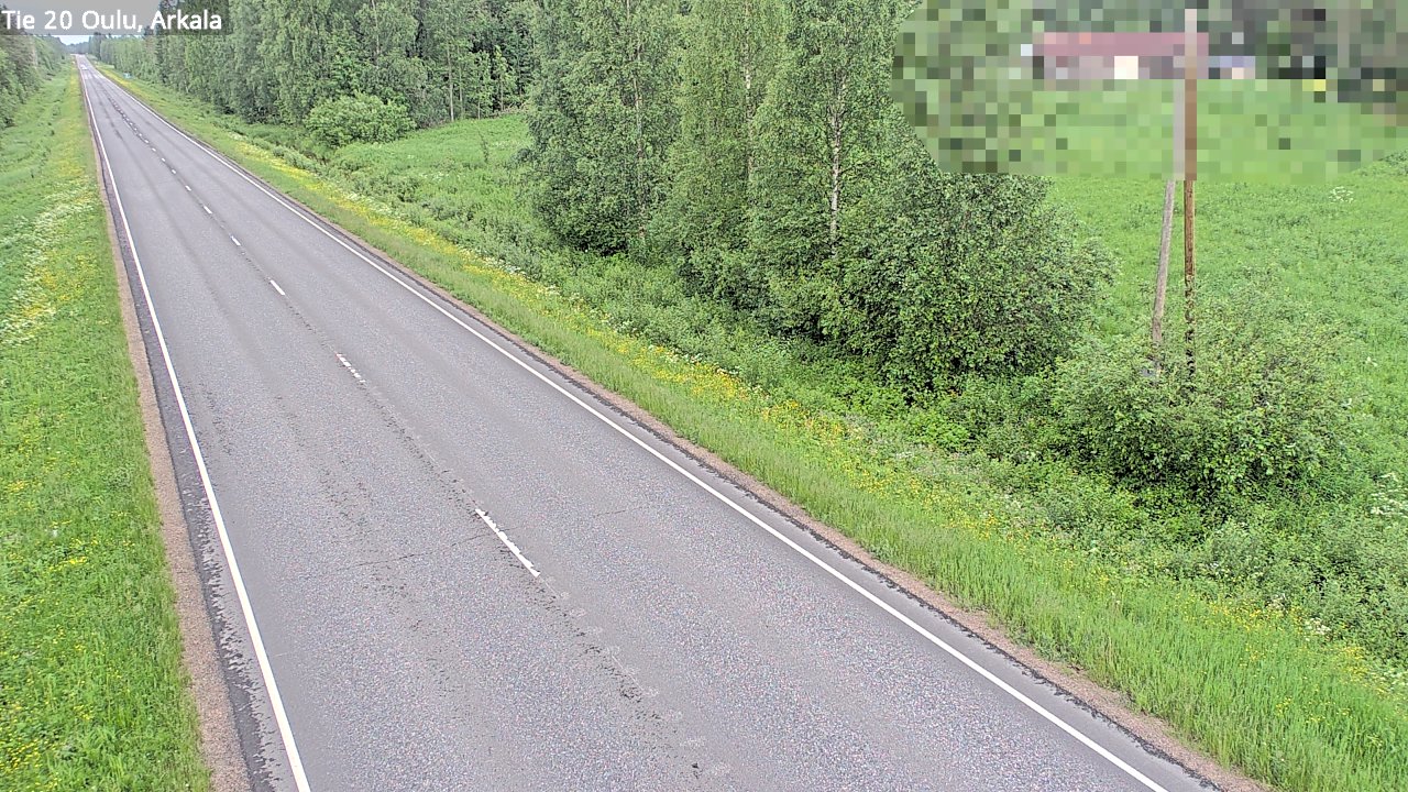 Weather Camera Image Road 20 Oulu, Arkala, Oulu, Pohjois-Pohjanmaa