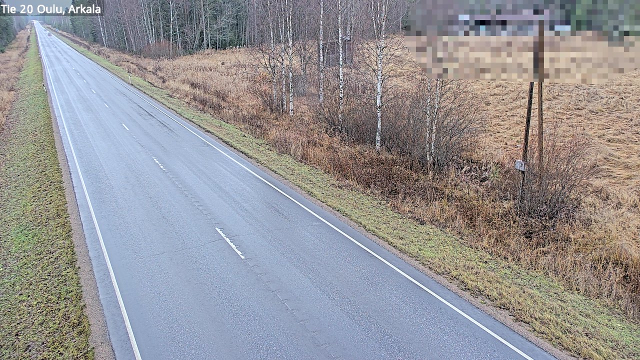 Weather Camera Image Väg 20 Oulu, Arkala, Oulu, Pohjois-Pohjanmaa