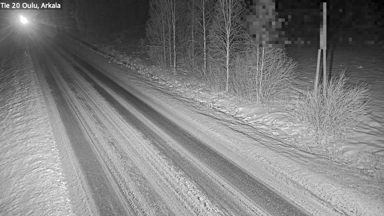 Weather Camera Image Väg 20 Oulu, Arkala, Oulu, Pohjois-Pohjanmaa