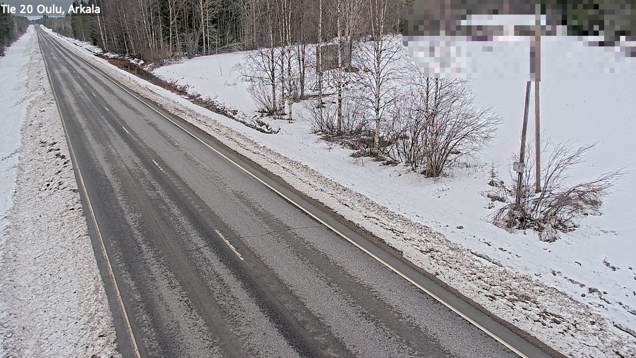 Weather Camera Image Road 20 Oulu, Arkala, Oulu, Pohjois-Pohjanmaa