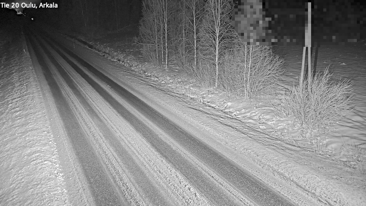 Weather Camera Image Väg 20 Oulu, Arkala, Oulu, Pohjois-Pohjanmaa