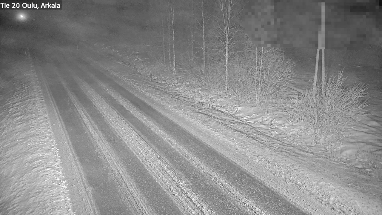 Weather Camera Image Väg 20 Oulu, Arkala, Oulu, Pohjois-Pohjanmaa