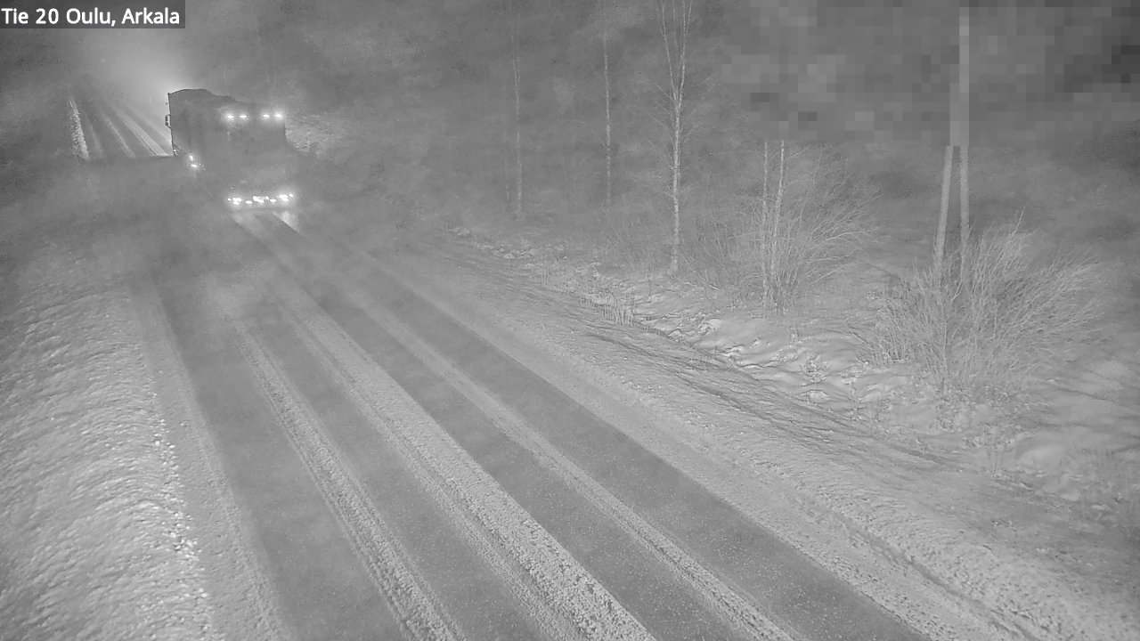 Weather Camera Image Väg 20 Oulu, Arkala, Oulu, Pohjois-Pohjanmaa