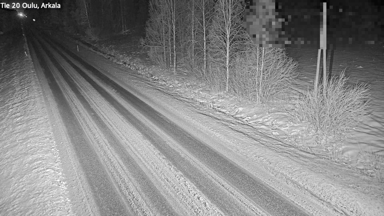 Weather Camera Image Väg 20 Oulu, Arkala, Oulu, Pohjois-Pohjanmaa