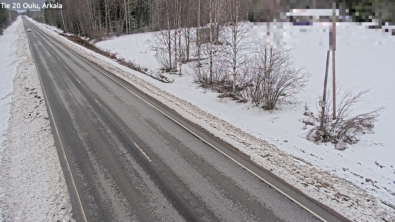 Weather Camera Image Road 20 Oulu, Arkala, Oulu, Pohjois-Pohjanmaa