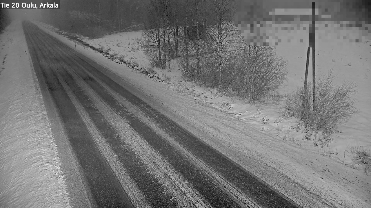 Weather Camera Image Väg 20 Oulu, Arkala, Oulu, Pohjois-Pohjanmaa