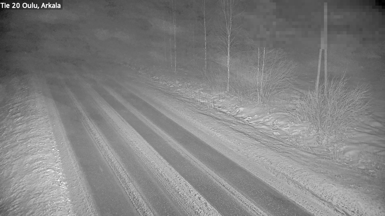 Weather Camera Image Väg 20 Oulu, Arkala, Oulu, Pohjois-Pohjanmaa