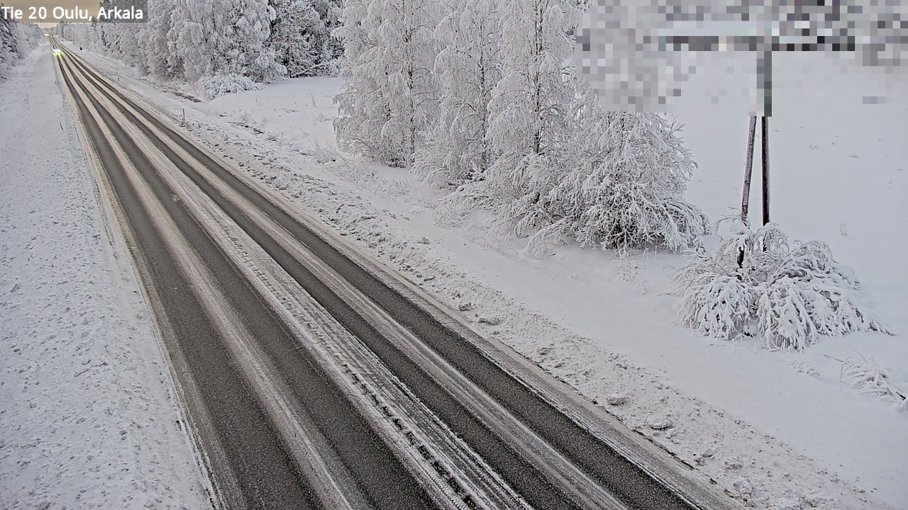Weather Camera Image Road 20 Oulu, Arkala, Oulu, Pohjois-Pohjanmaa