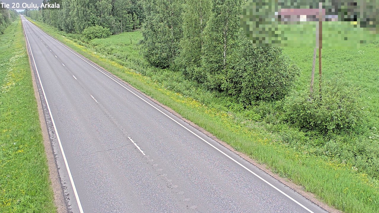 Weather Camera Image Väg 20 Oulu, Arkala, Oulu, Pohjois-Pohjanmaa