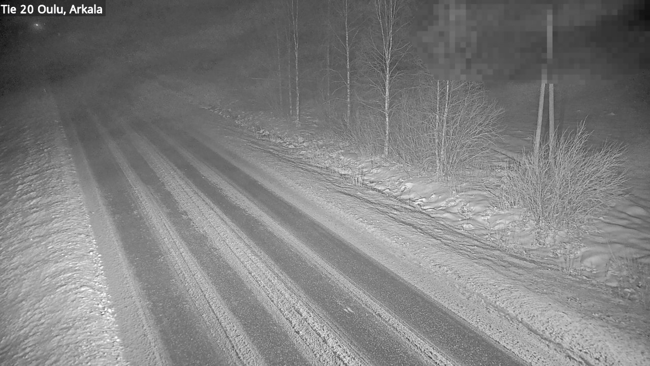 Weather Camera Image Väg 20 Oulu, Arkala, Oulu, Pohjois-Pohjanmaa