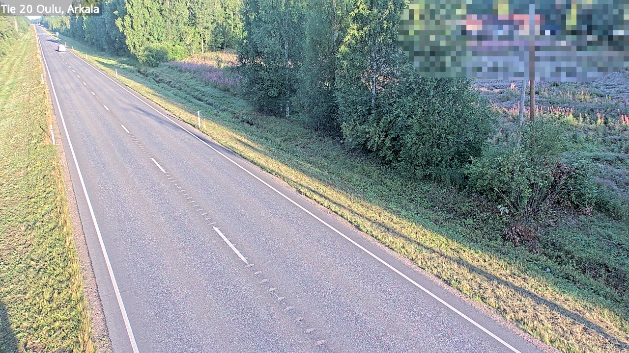 Weather Camera Image Road 20 Oulu, Arkala, Oulu, Pohjois-Pohjanmaa