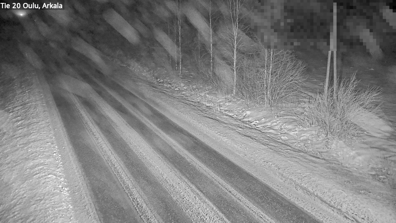 Weather Camera Image Väg 20 Oulu, Arkala, Oulu, Pohjois-Pohjanmaa