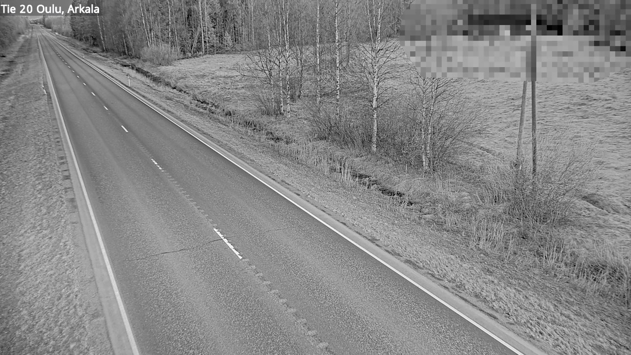 Weather Camera Image Road 20 Oulu, Arkala, Oulu, Pohjois-Pohjanmaa