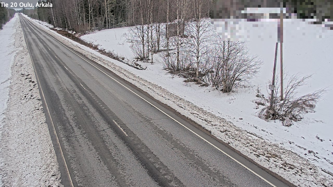 Weather Camera Image Road 20 Oulu, Arkala, Oulu, Pohjois-Pohjanmaa