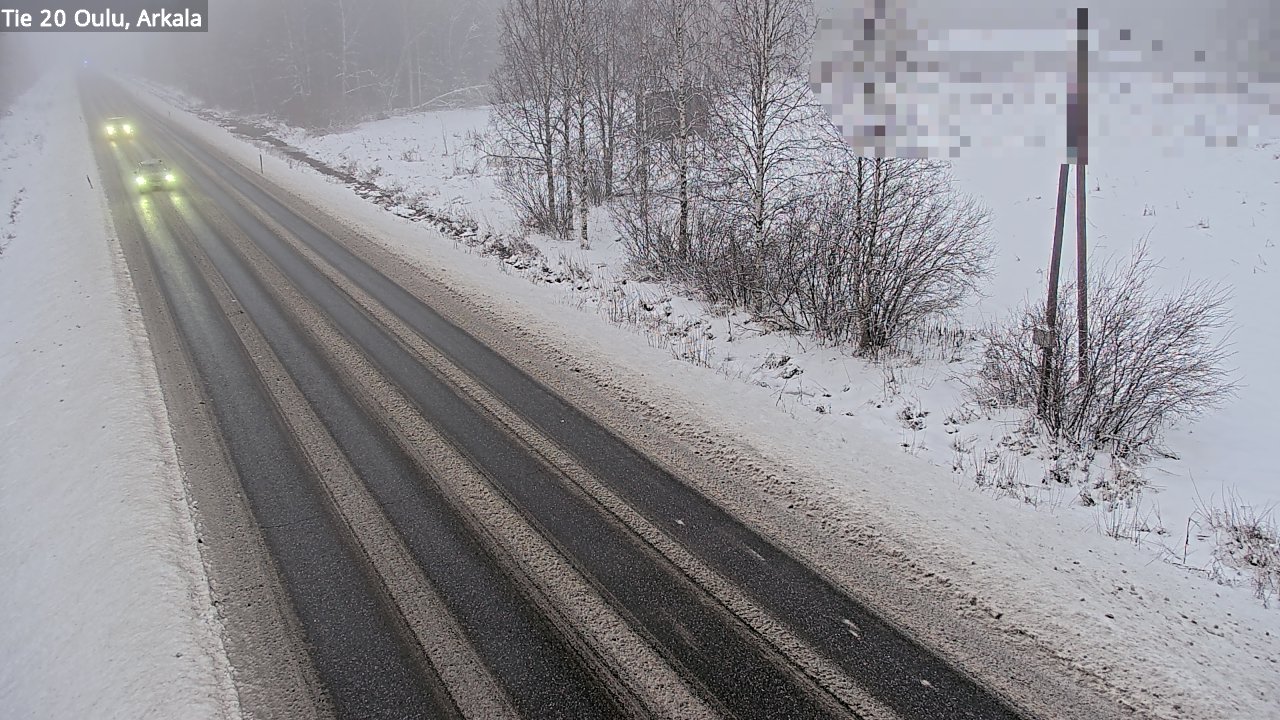 Weather Camera Image Väg 20 Oulu, Arkala, Oulu, Pohjois-Pohjanmaa